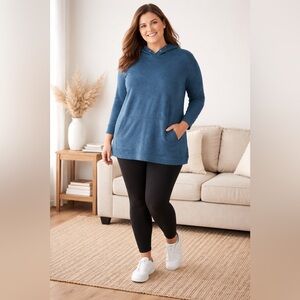 J Jill hoodie Tranquility fleece womens size XL